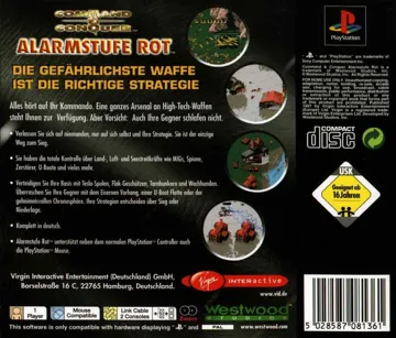 Command and Conquer - Red Alert (EU) box cover back